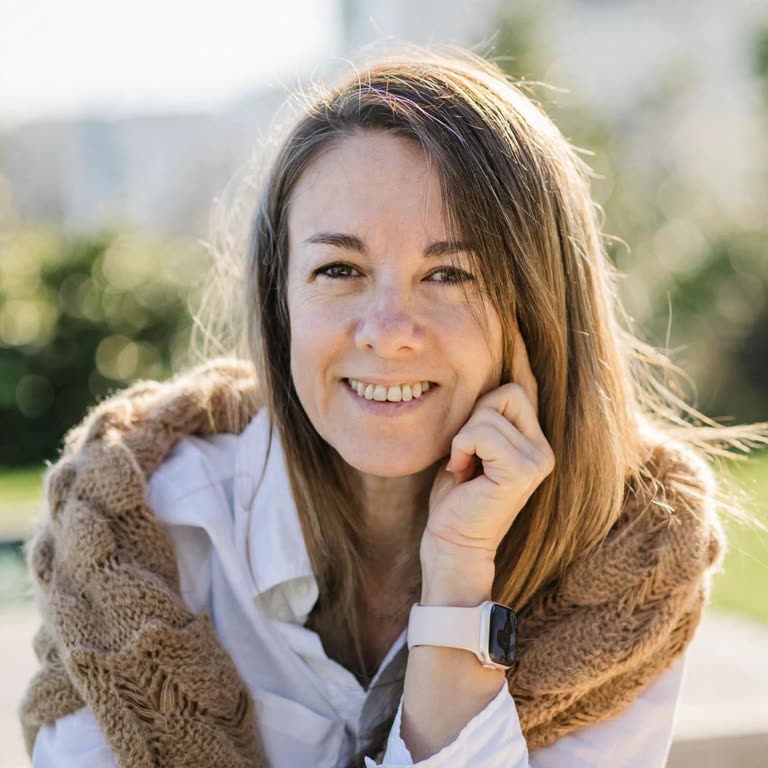 Mariela García Domínguez, primer plano al sol
